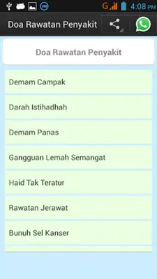 Doa Rawatan Penyakit android App screenshot 1